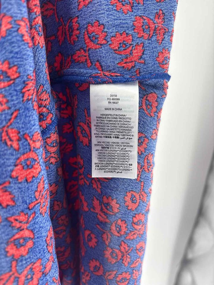 Size 12 Boden Blue Print Dress