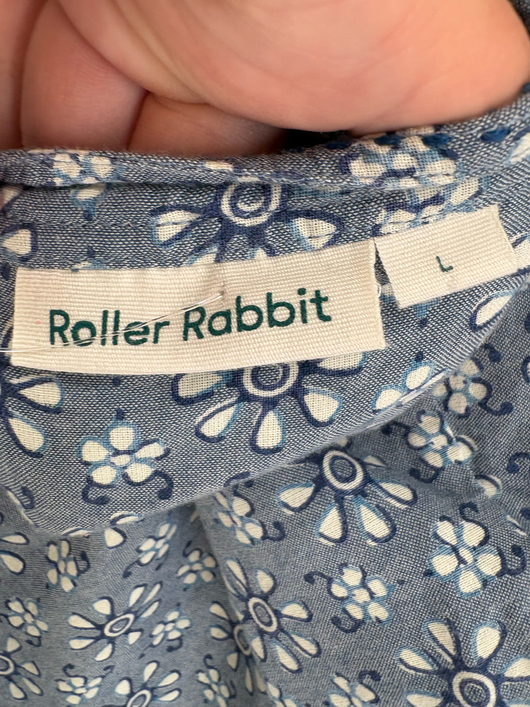 Size L Roller Rabbit Blue Dress