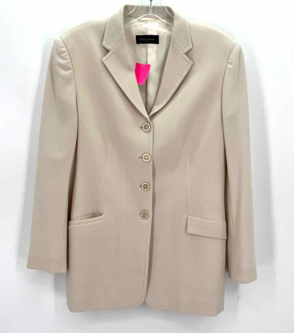 Size 44 PIAZZA SEMPIONE Cream Blazer