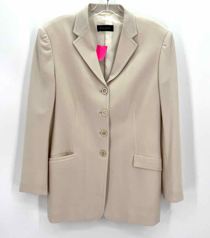 Size 44 PIAZZA SEMPIONE Cream Blazer