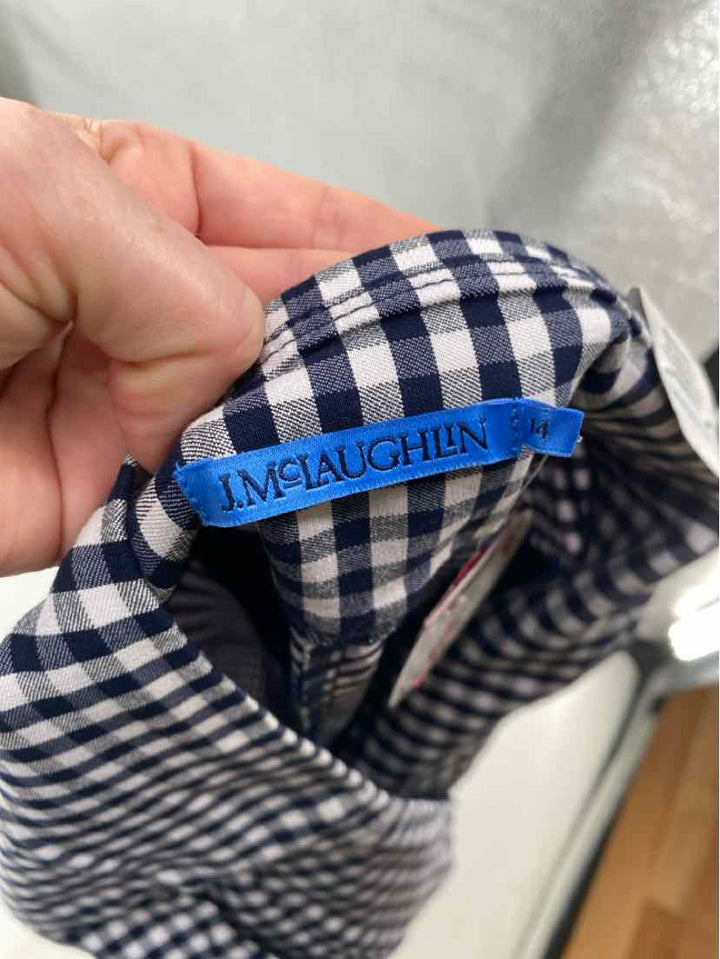 Size 14 J MCLAUGHLIN Navy Print Pants