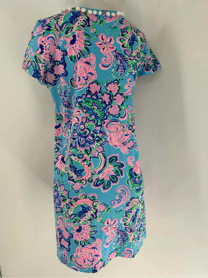 Size S Lilly Pulitzer Teal Cotton Dress