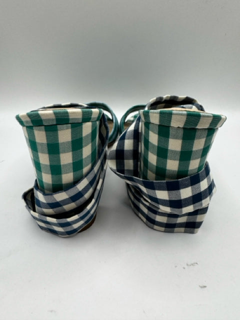 Shoe Size 7.5 J Crew Navy Print Sandals