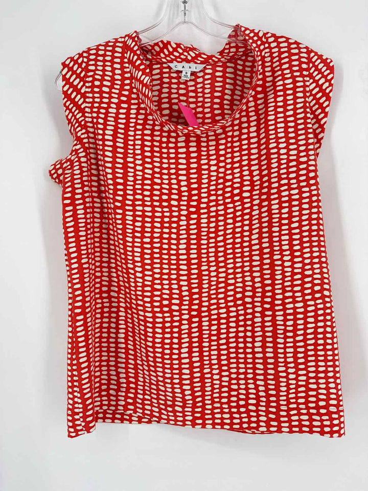 Size S CABI ORANGE PRINT Shirt