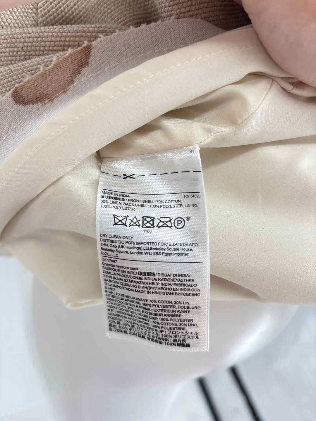Size 4 Banana Republic Cream Dress