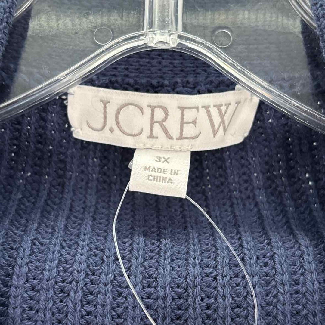 Size 3X J Crew Navy Knit Cardigan