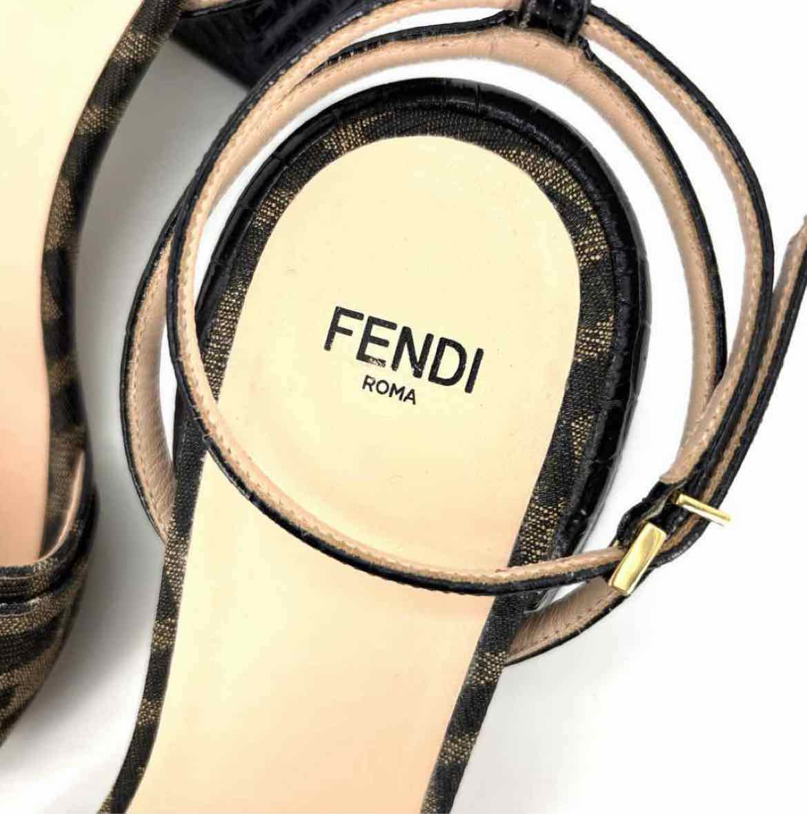 Shoe Size 37 Fendi Brown Luxury - Sandals – Back by Popular Demand