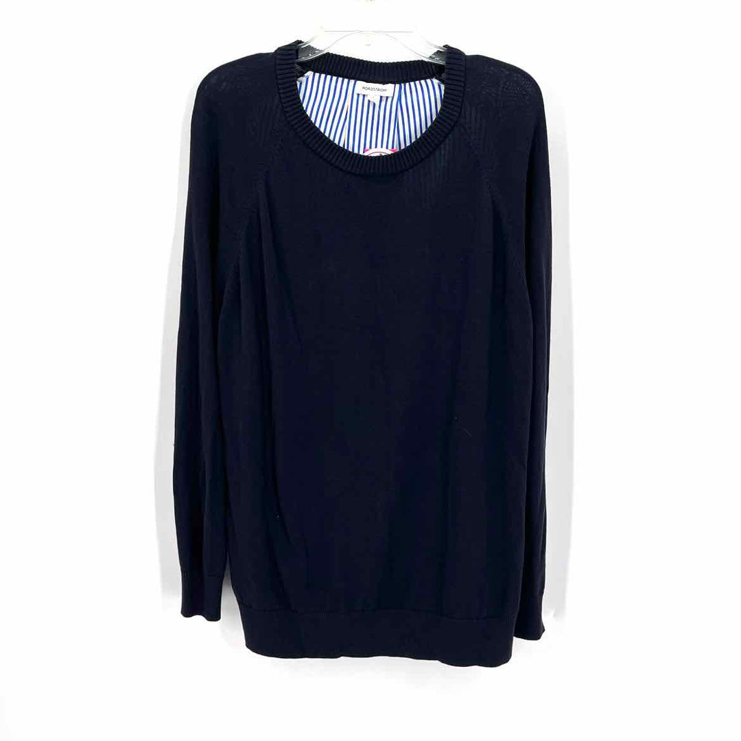 Size L NORDSTROM SIGNATURE Navy Sweater