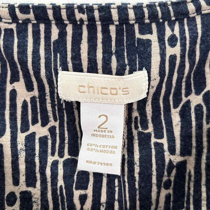 Size L Chico's Navy Shirt