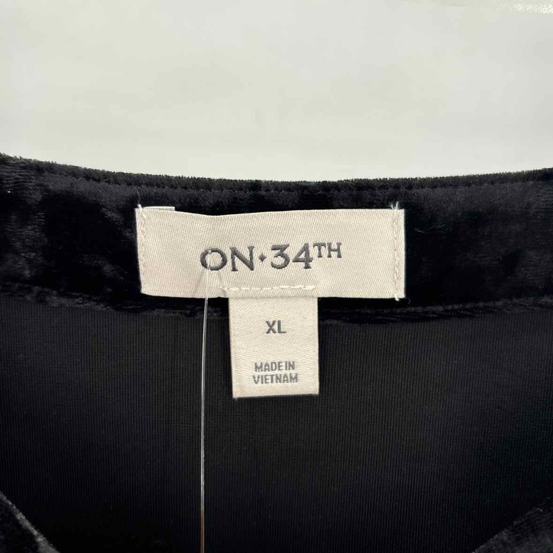 Size XL ON 34TH Black Velour Shirt