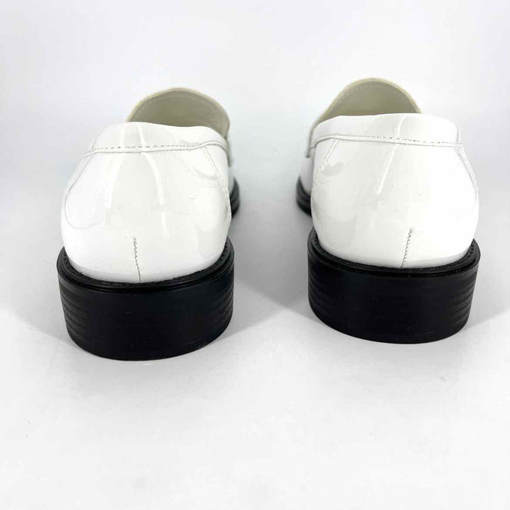 Shoe Size 10 Nine West White PATENT Flats