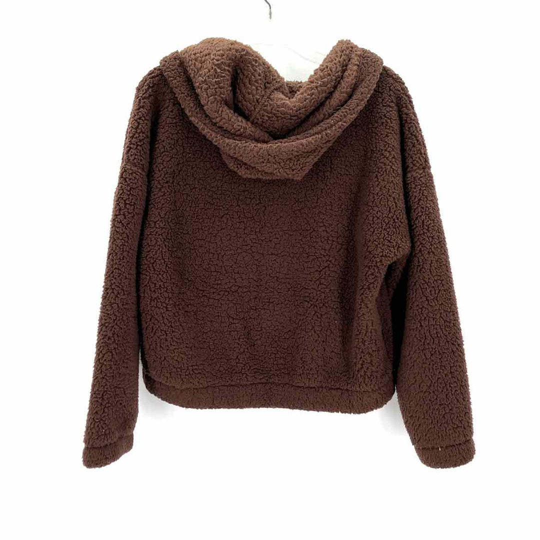 Size M Brown Fleece Jacket