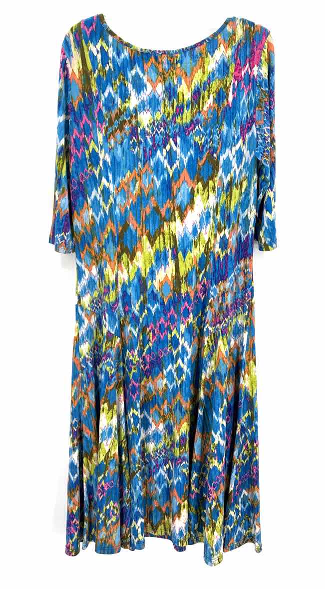 Size XL NINA LEONARD Multi-Color Dress