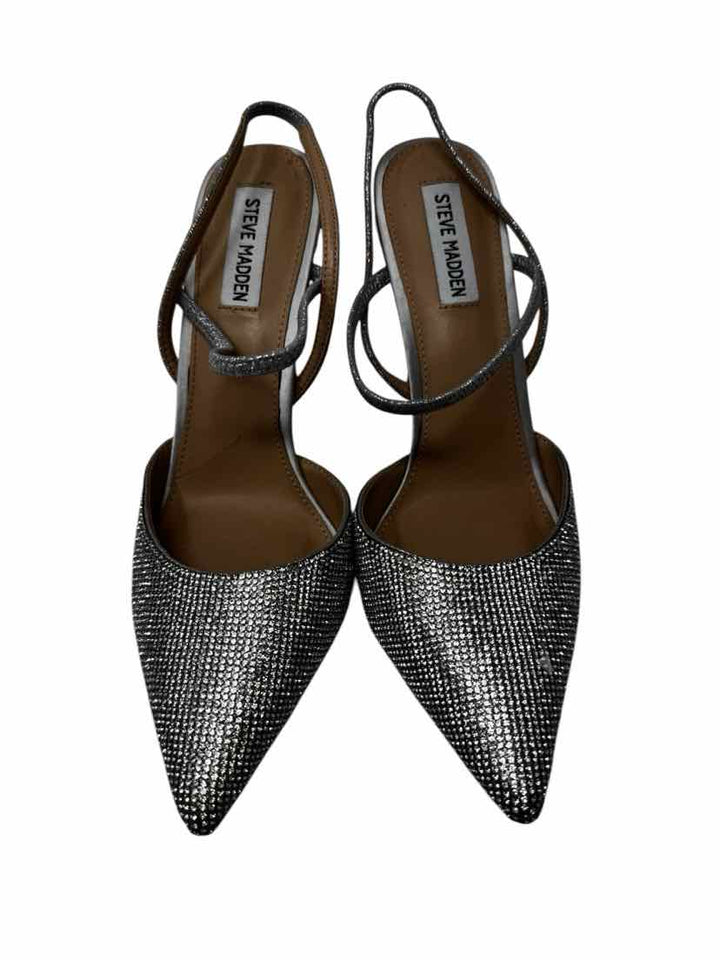Shoe Size 10 Steve Madden Silver Pumps