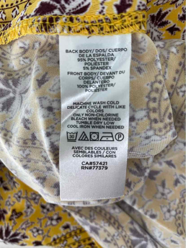 Size L Ann Taylor Yellow Shirt