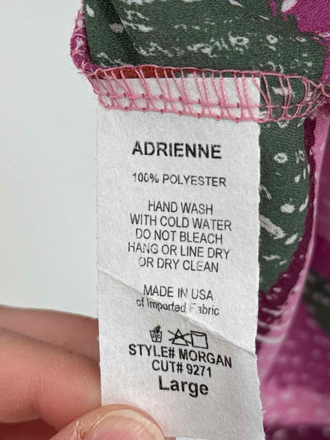 Size L ADRIENNE Purple Shirt