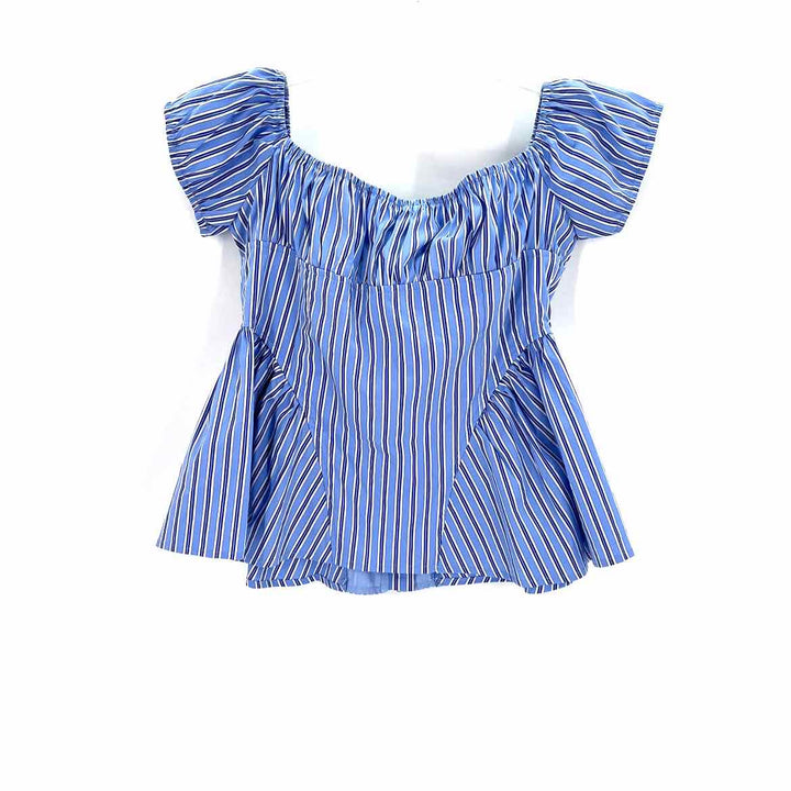 Size L Blue Print Shirt