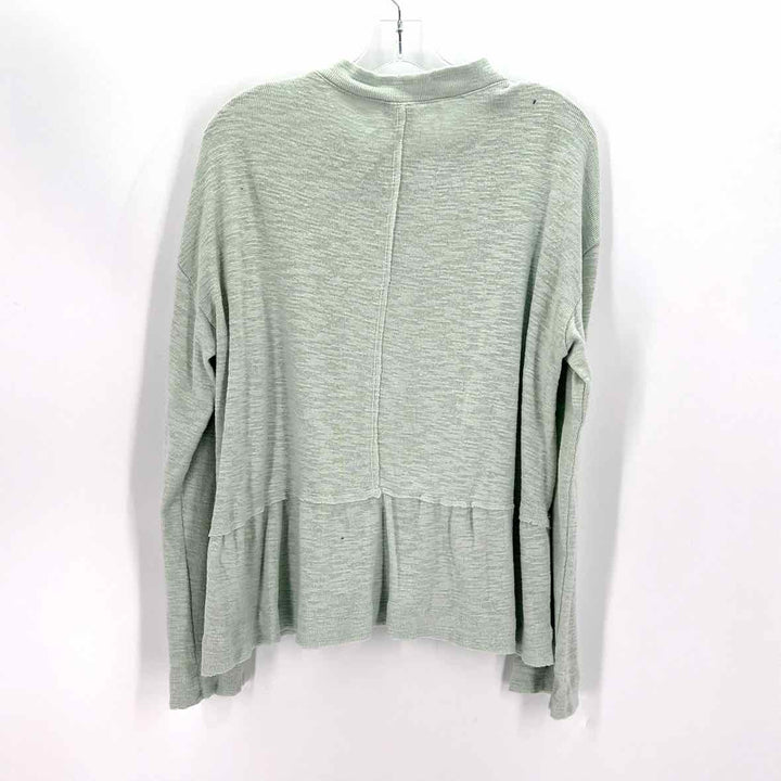 Size L Pilcro & the Letterpress Green Cotton Sweater