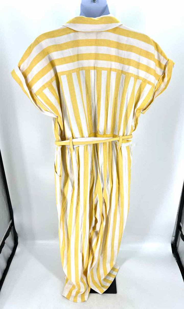 Size 24 LANE BRYANT Yellow Print Romper