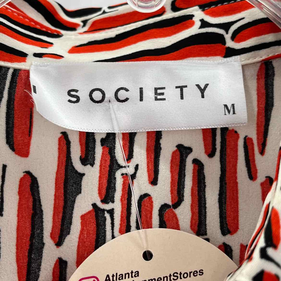 Size M ORANGE PRINT Shirt