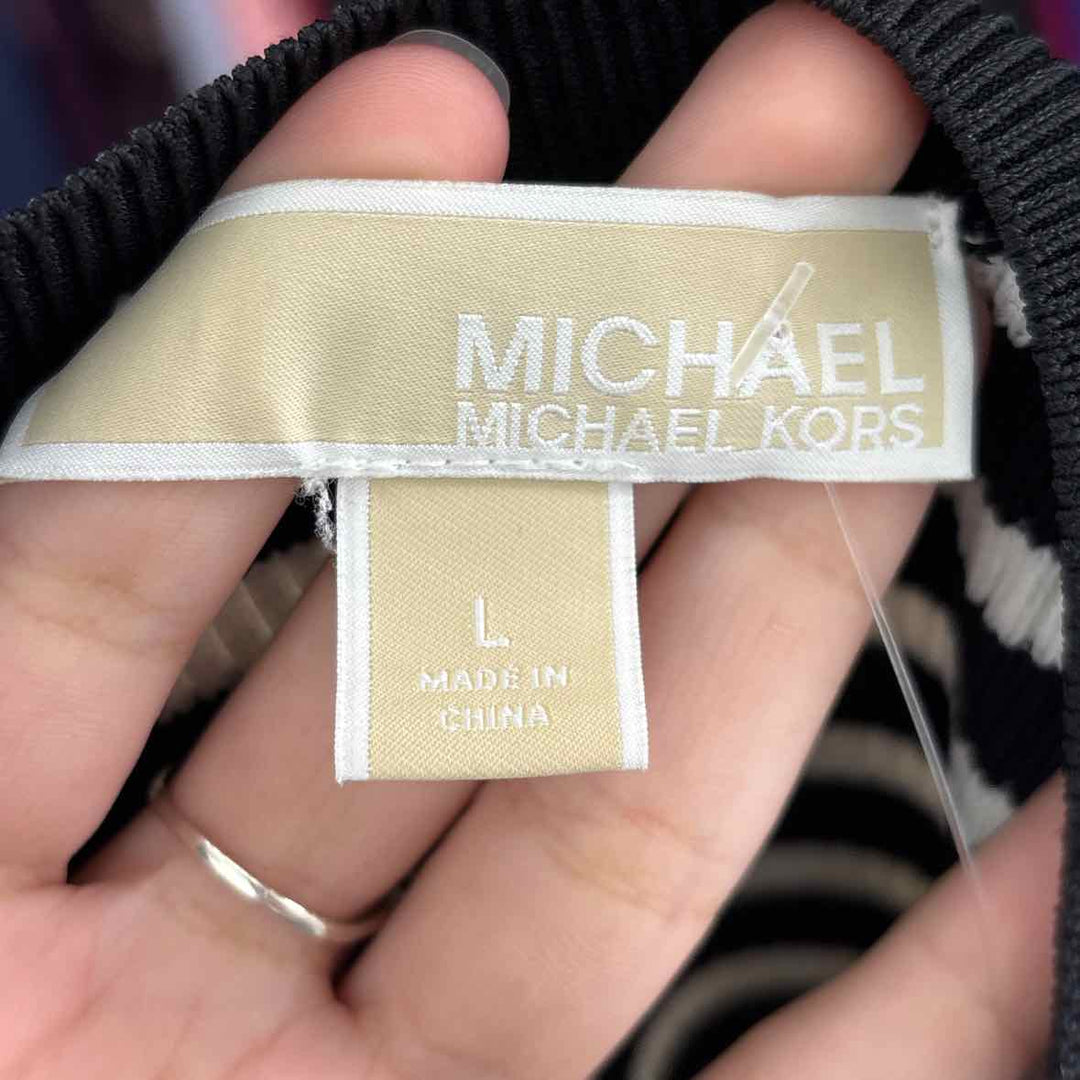 Size 4 Michael Kors Black/White Shirt