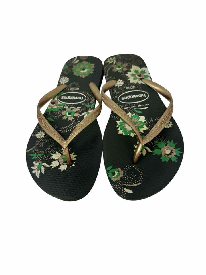 Shoe Size 7 Havaianas Gold Sandals