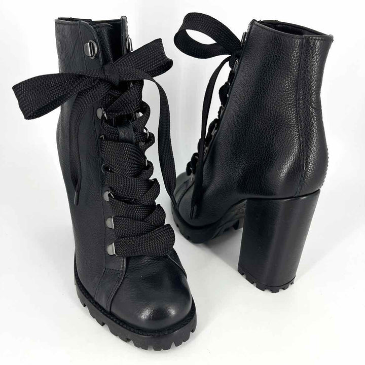 Shoe Size 6.5 SCHUTZ Black Leather Luxury - Boots