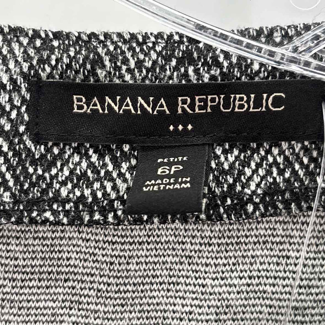 Size 6 Banana Republic Black/White Dress