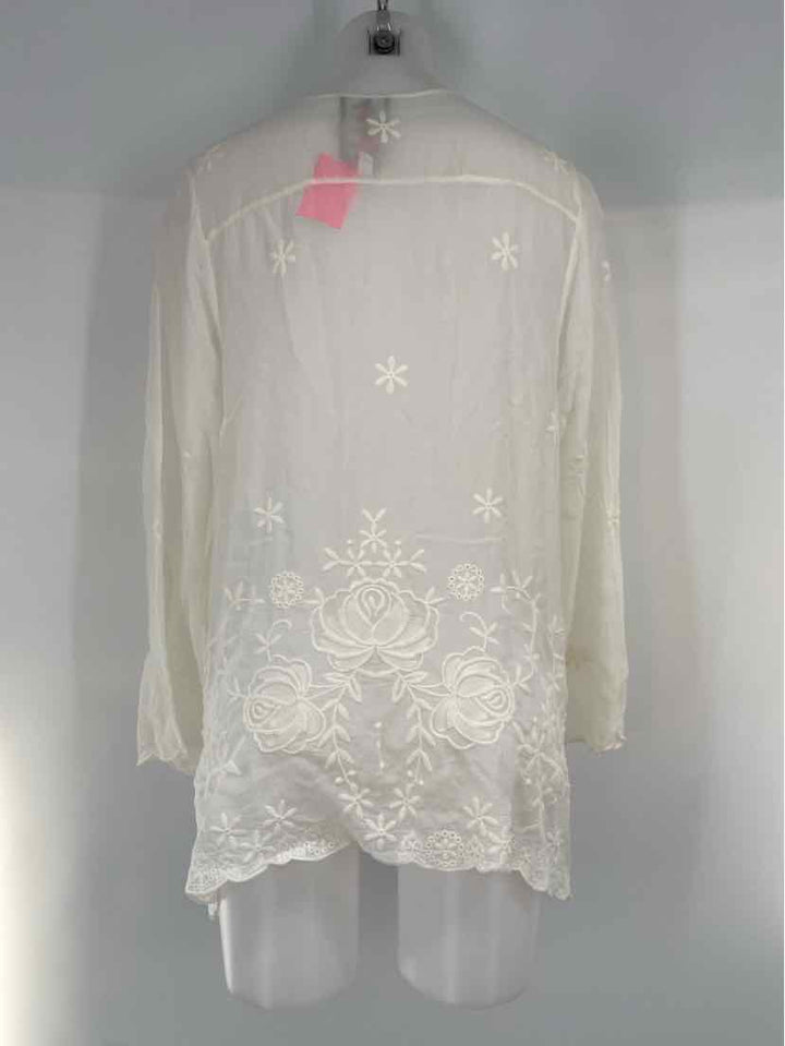 Size S Johnny Was Cream Shirt