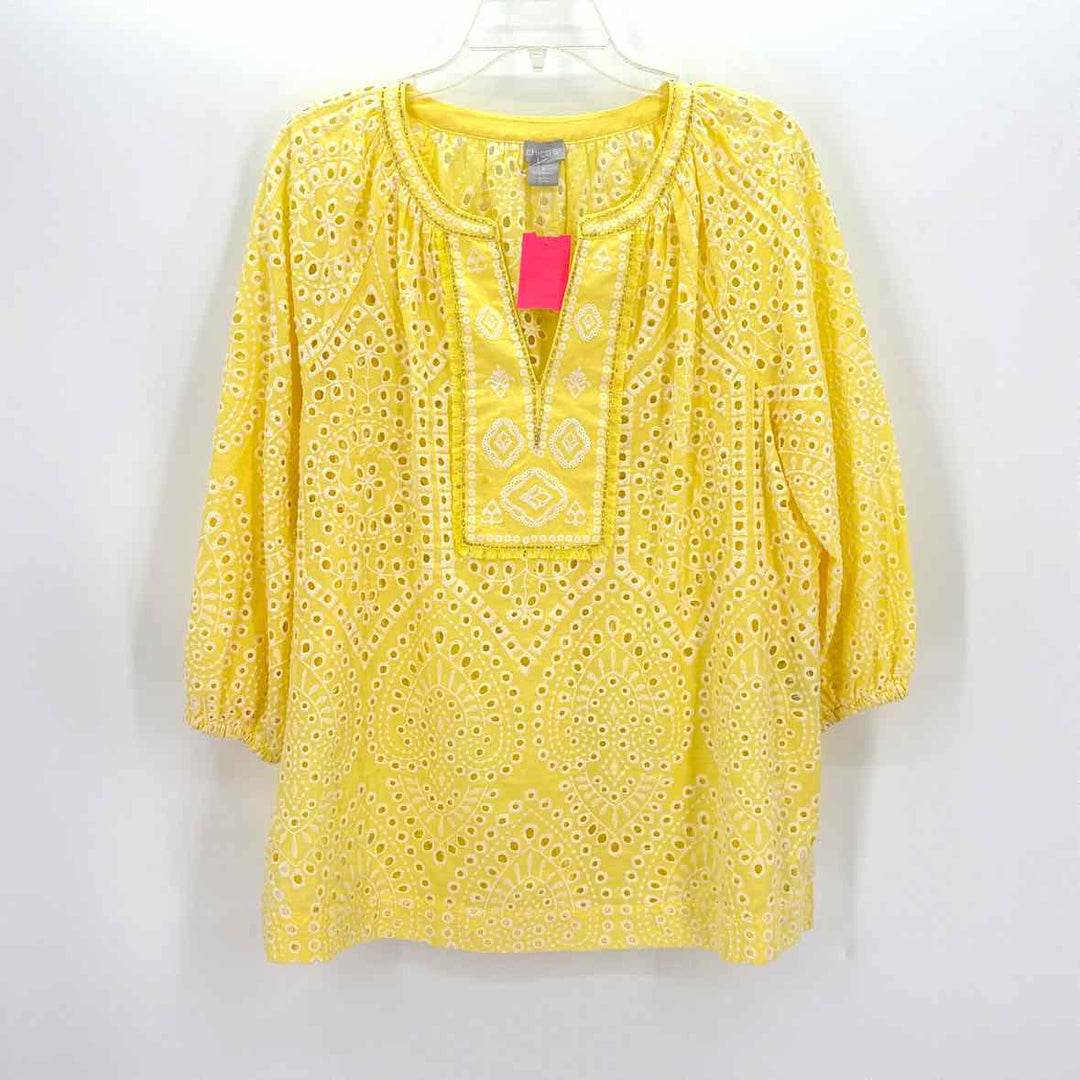 Size L Chico's Yellow Shirt