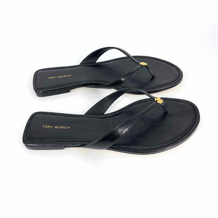 Shoe Size 9 Tory Burch Black Leather Sandals