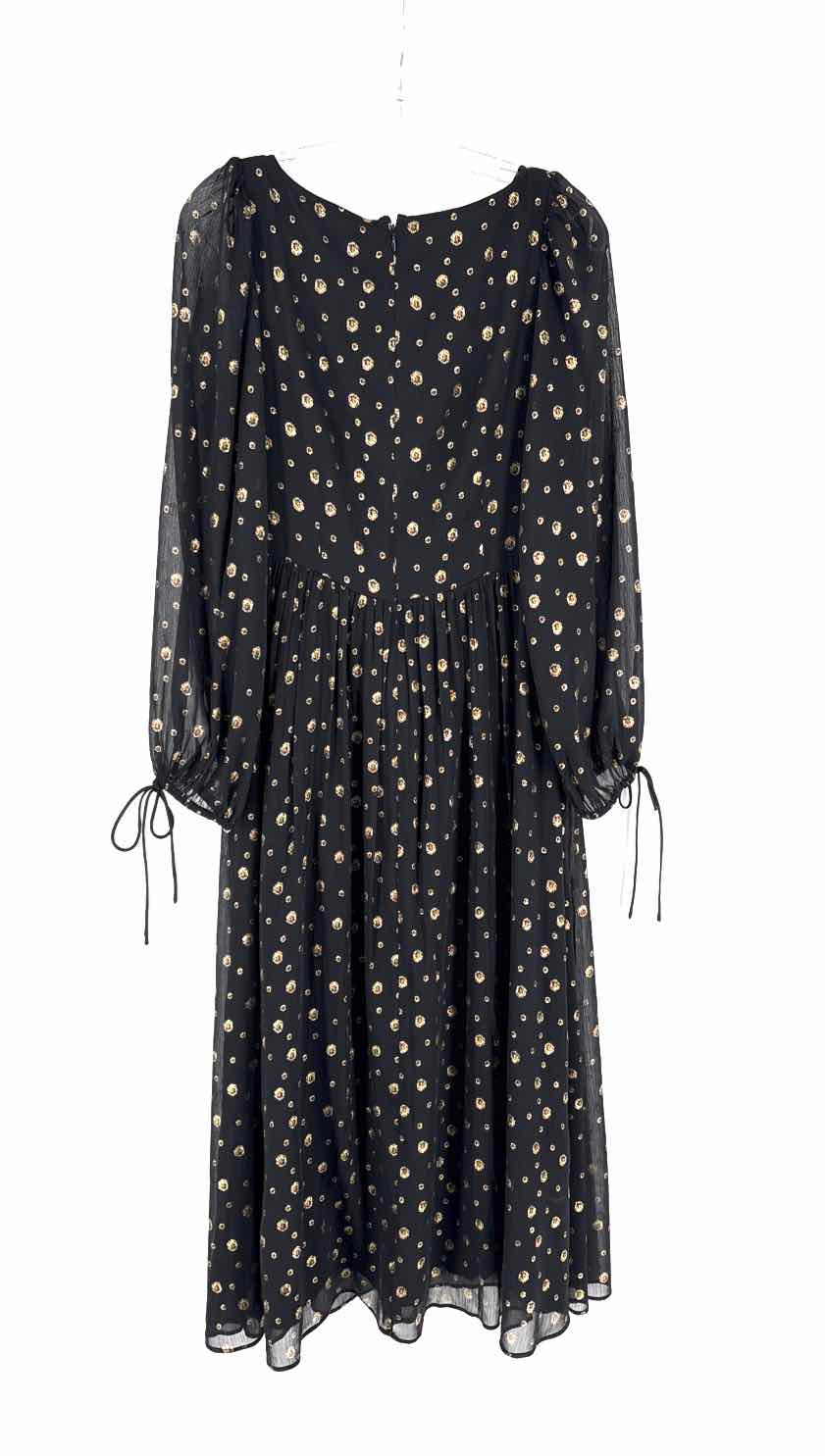 Size 8 LOFT Black Print Dress