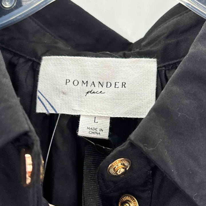 Size L POMANDER PLACE Black Dress