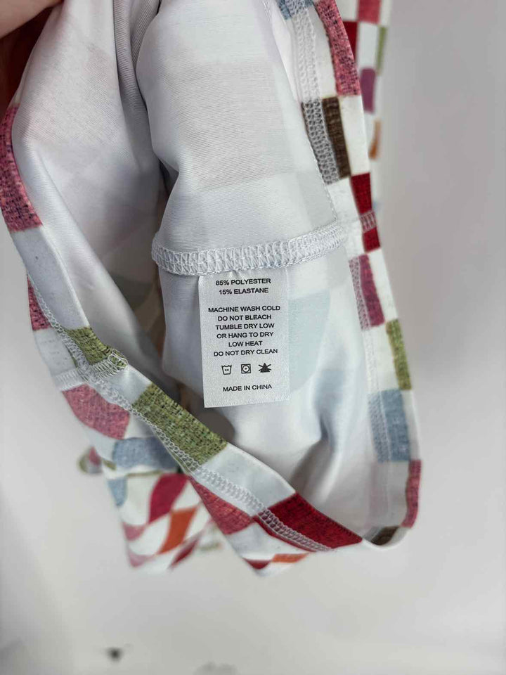 Size L White Print Dress