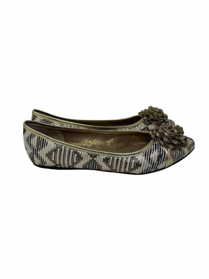 Shoe Size 9 J RENEE Gold Flats