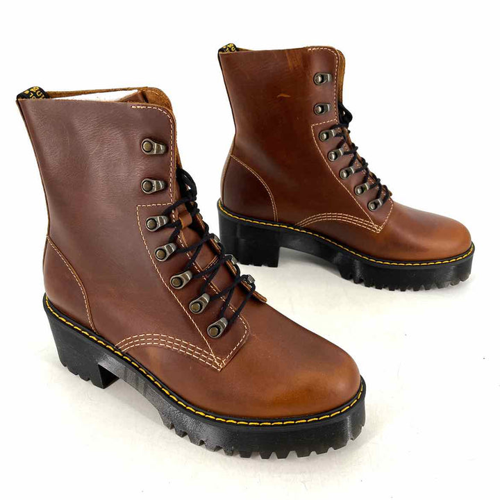 Shoe Size 11 DOC MARTENS Brown Leather Boots