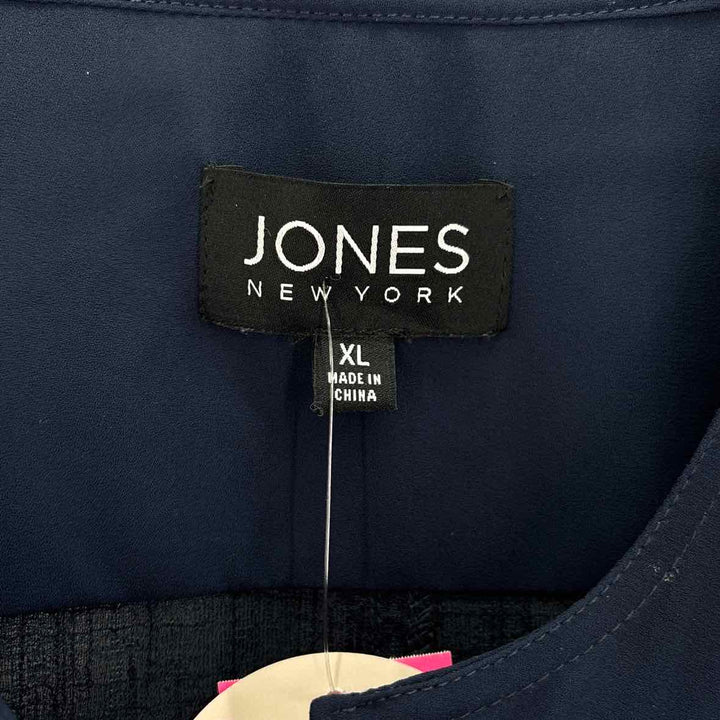Size XL Jones New York Navy Knit Jacket