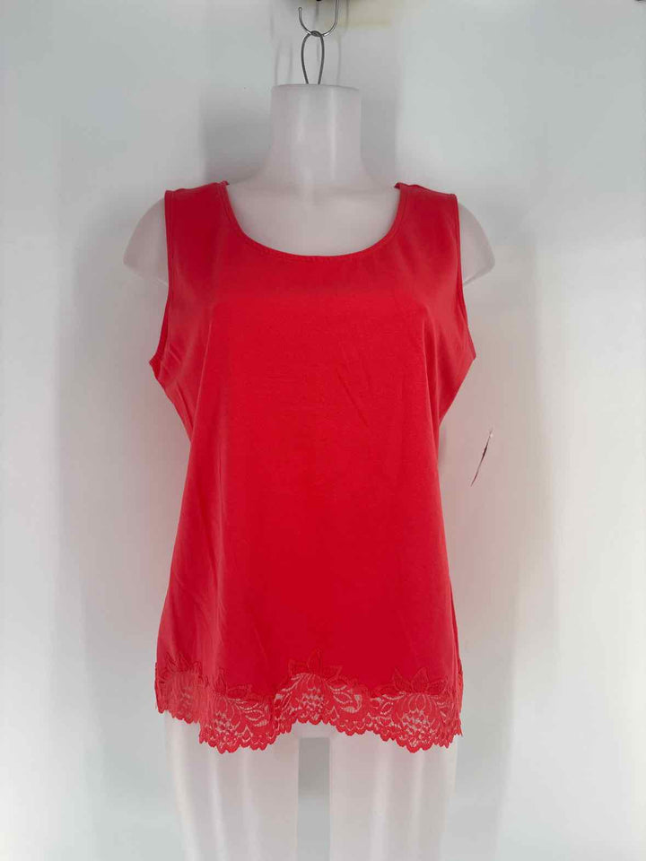 Size L Coldwater Creek Orange Shirt