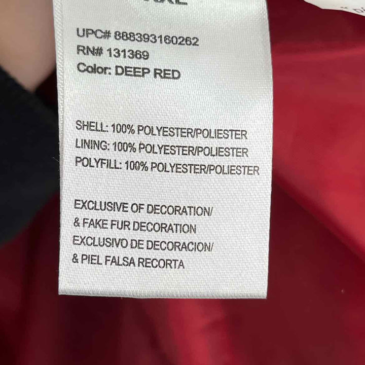 Size XXL RAMPAGE Red Quilted Coat