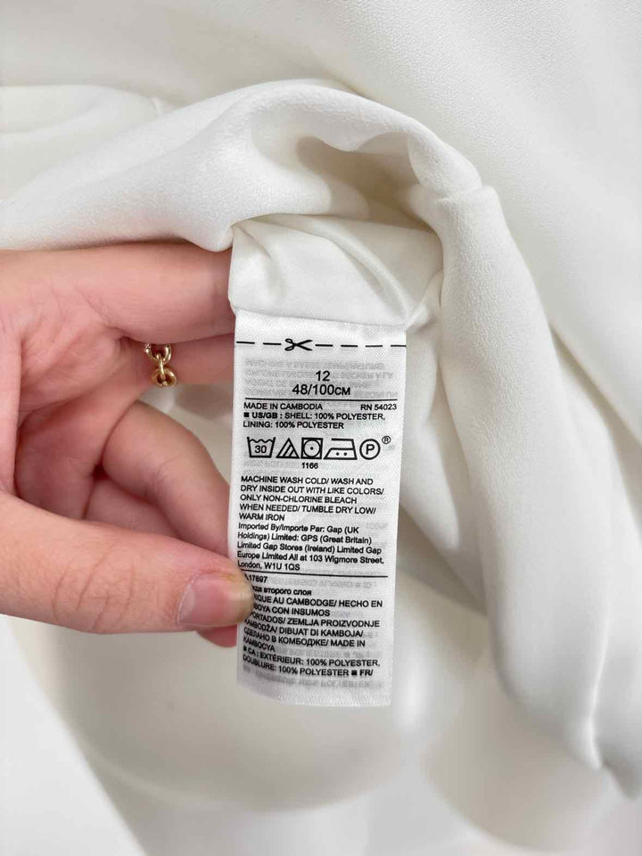 Size 12 Banana Republic White Dress