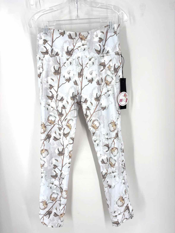 Size L White Print Pants