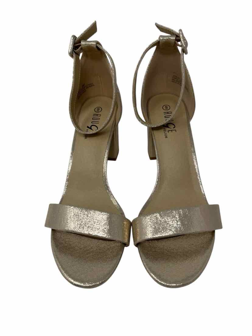 Shoe Size 9 ROUGE Gold Heels