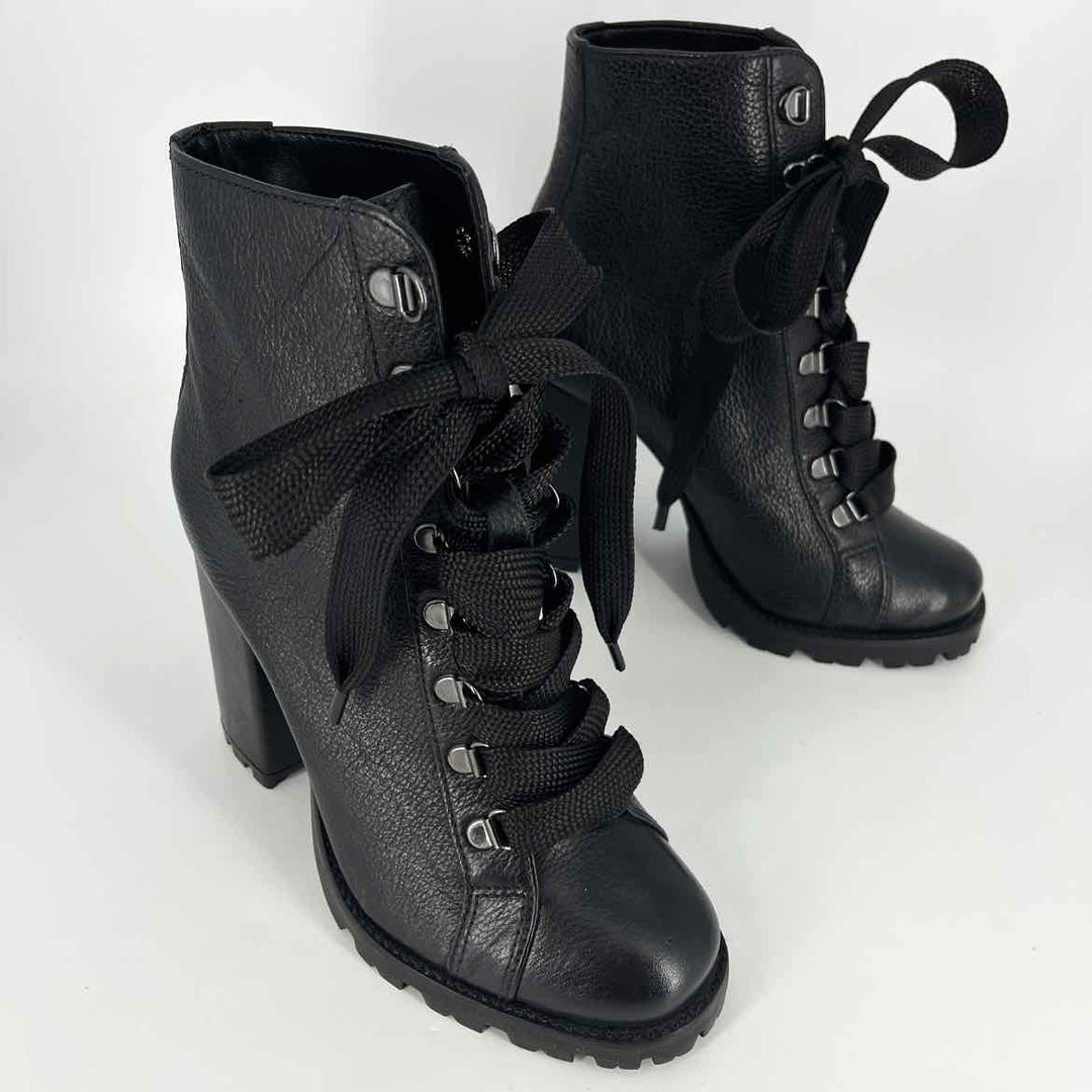 Shoe Size 6.5 SCHUTZ Black Leather Luxury - Boots