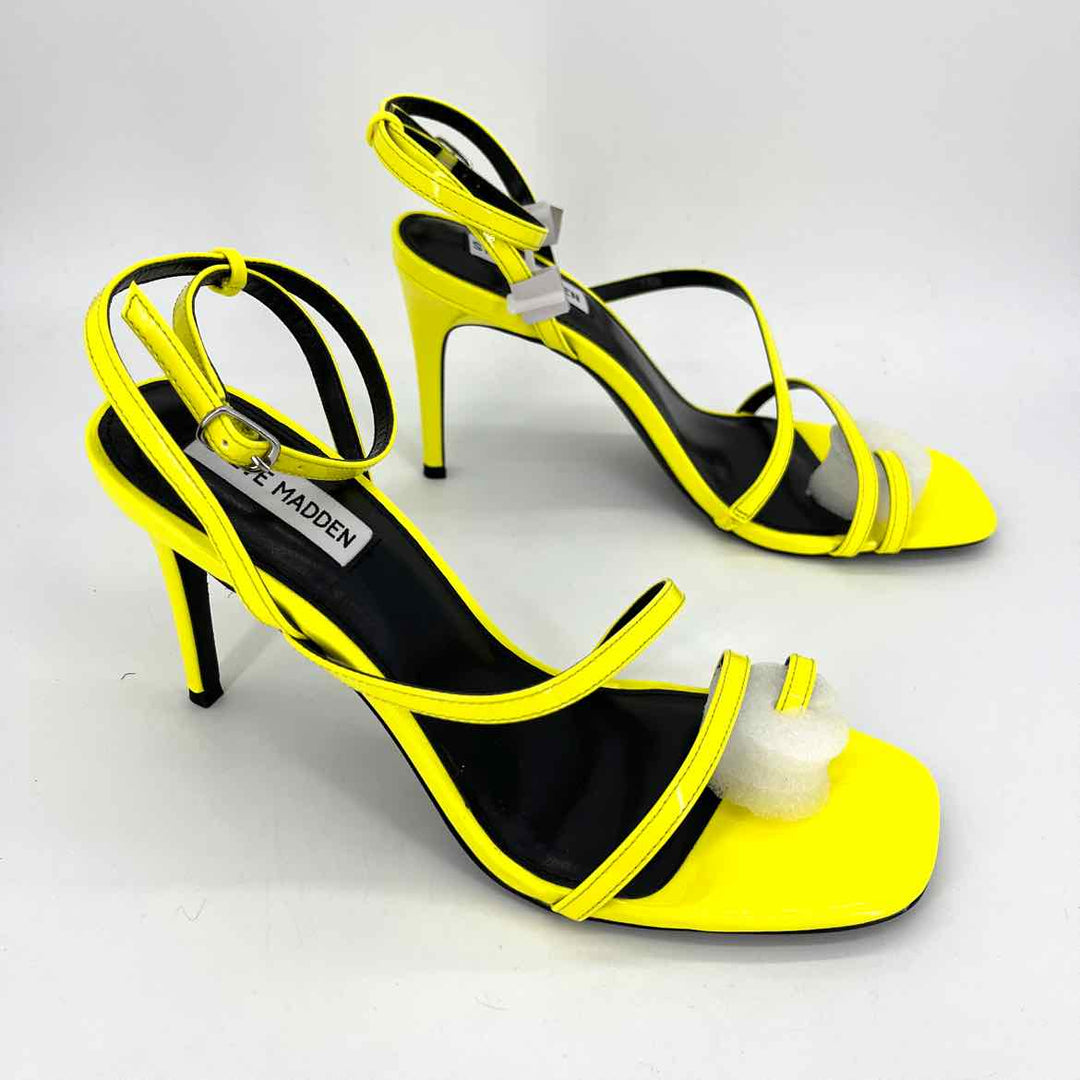 Shoe Size 10 Steve Madden Yellow PATENT Heels
