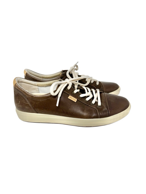 Shoe Size 40 ECCO Brown Leather Sneakers