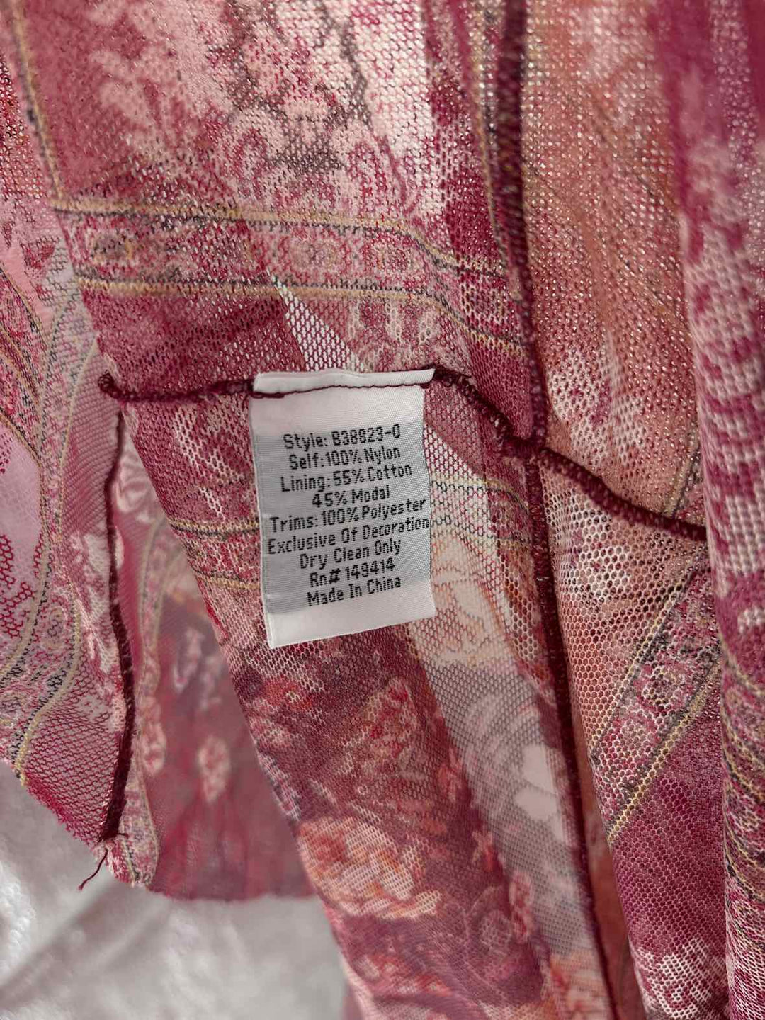 Size M Johnny Was Wine Dress