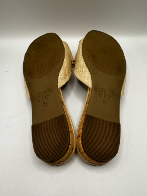 Shoe Size 8.5 CROWN & IVY Tan Sandals