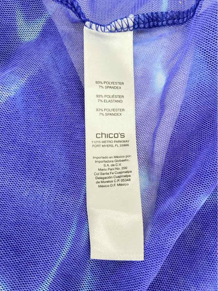 Size L Chico's Blue Shirt
