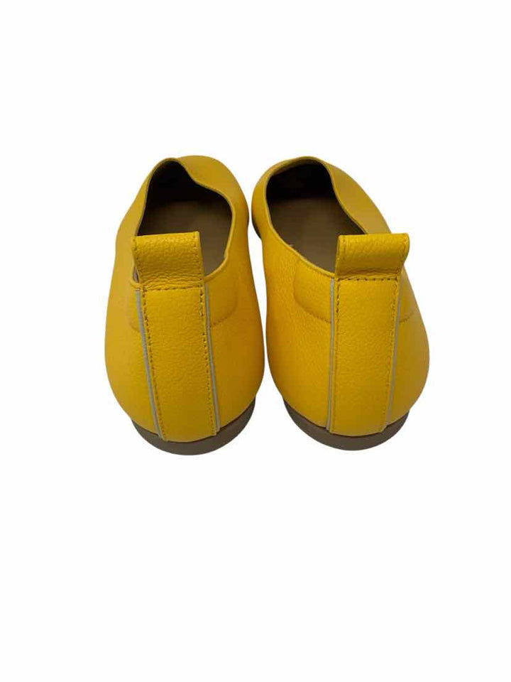 Shoe Size 10 EVERLANE Yellow Leather Flats