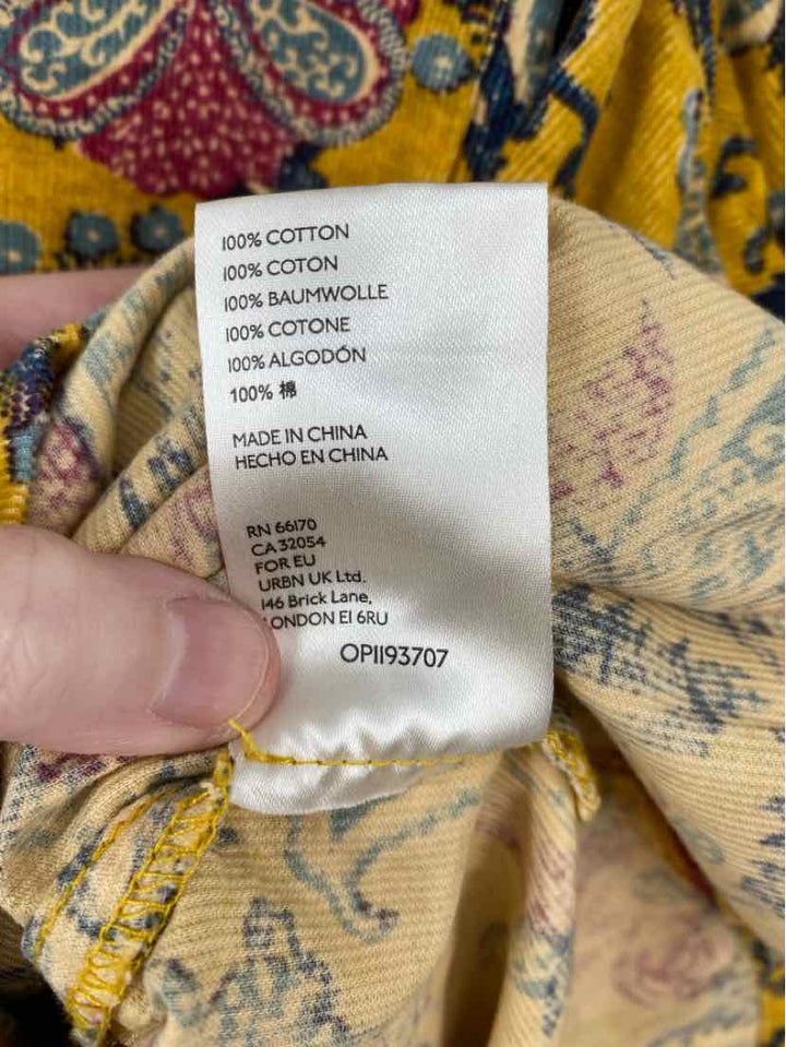 Size 1X Pilcro & the Letterpress Yellow Corduroy Shirt